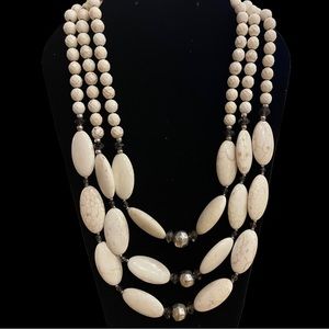 Silpada “Act Natural” Howlite Necklace N3254